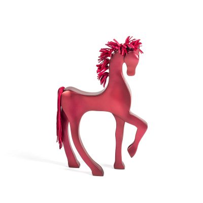 pony chico rojo