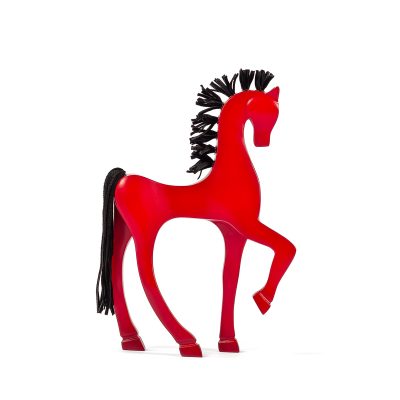 pony chico rojo