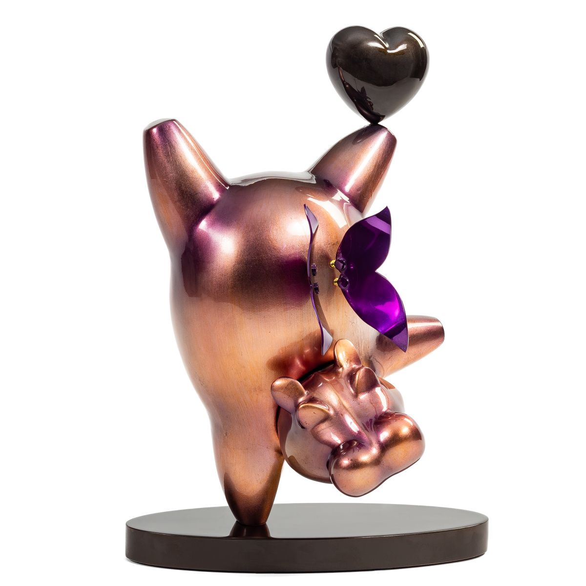 escultura hipopotamo purpura